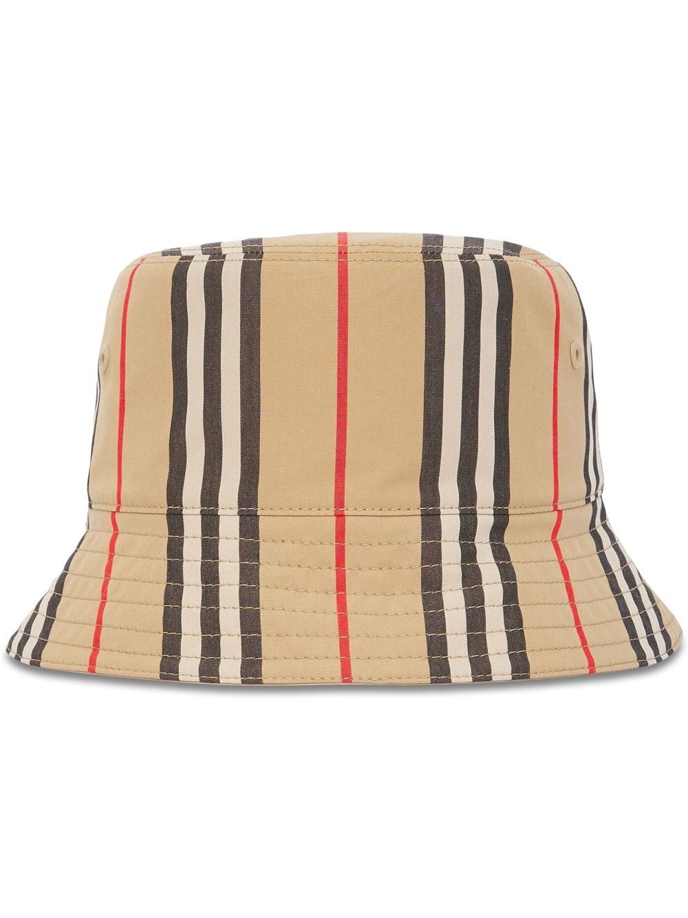 reversible icon stripe bucket hat - 1