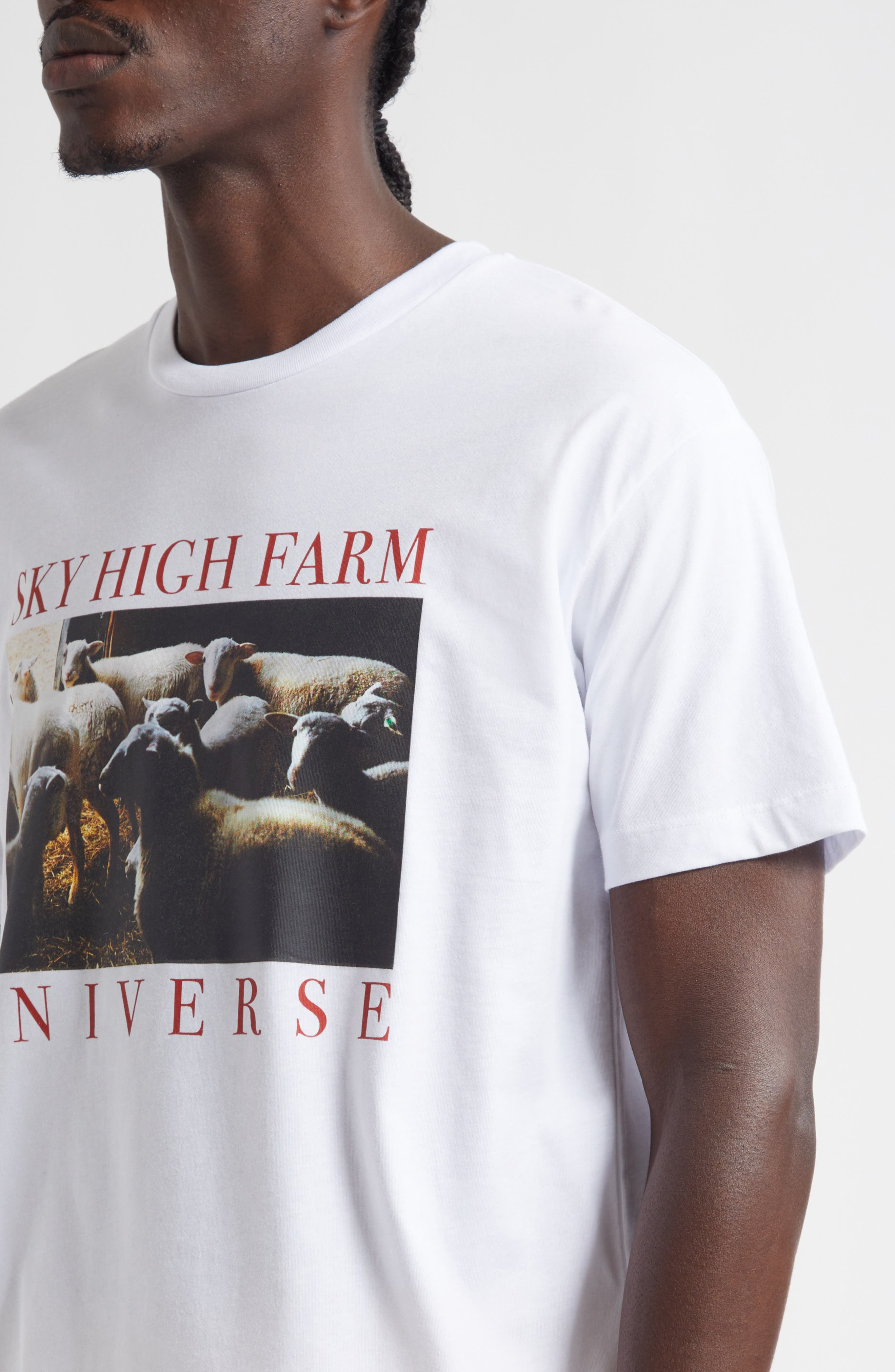 Sky High Farm Workwear Gender Inclusive Sheep Regenerative Cotton Graphic T-Shirt in White at Nordst - 5