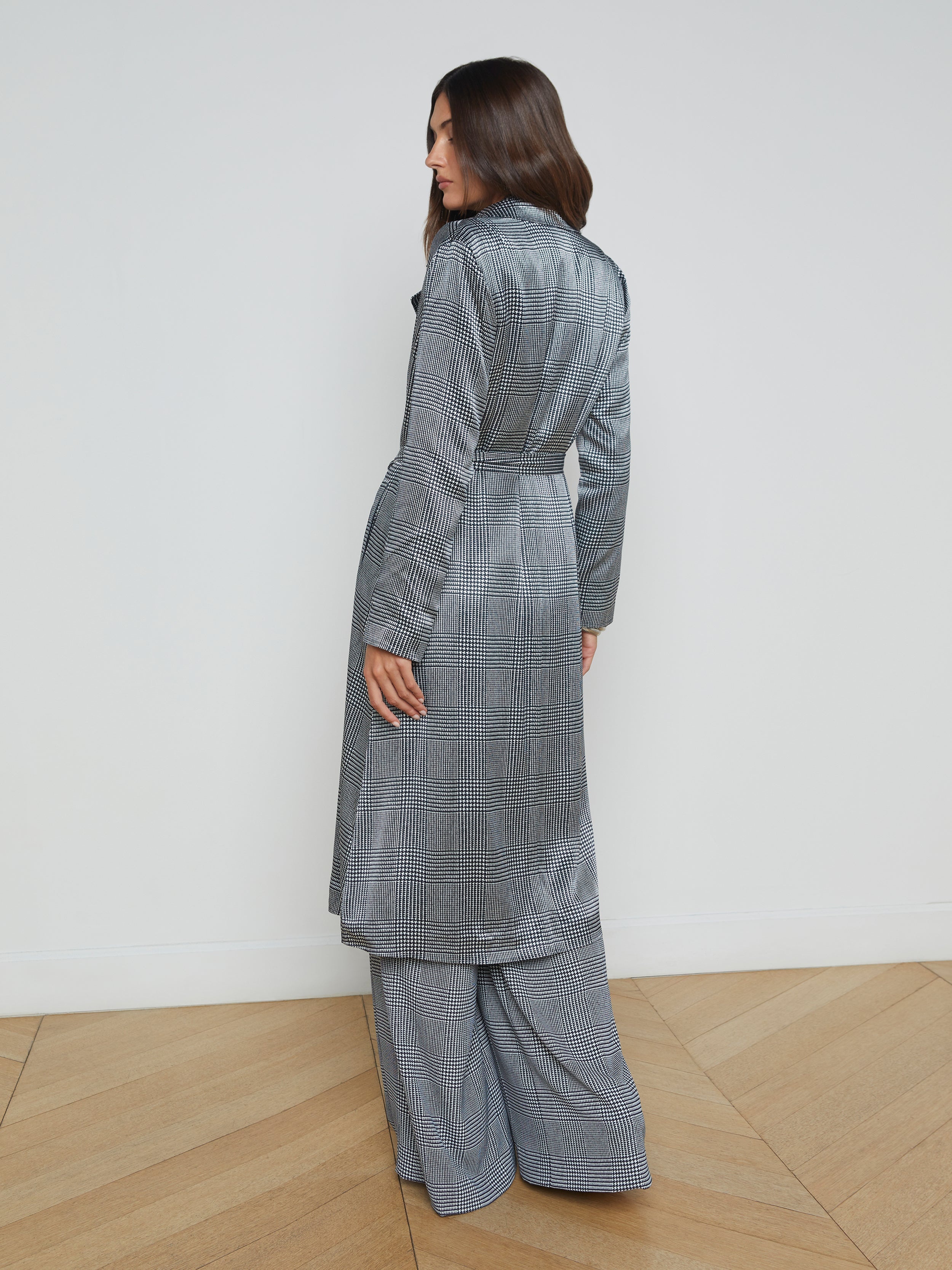 Moda Satin Trench Coat - 5