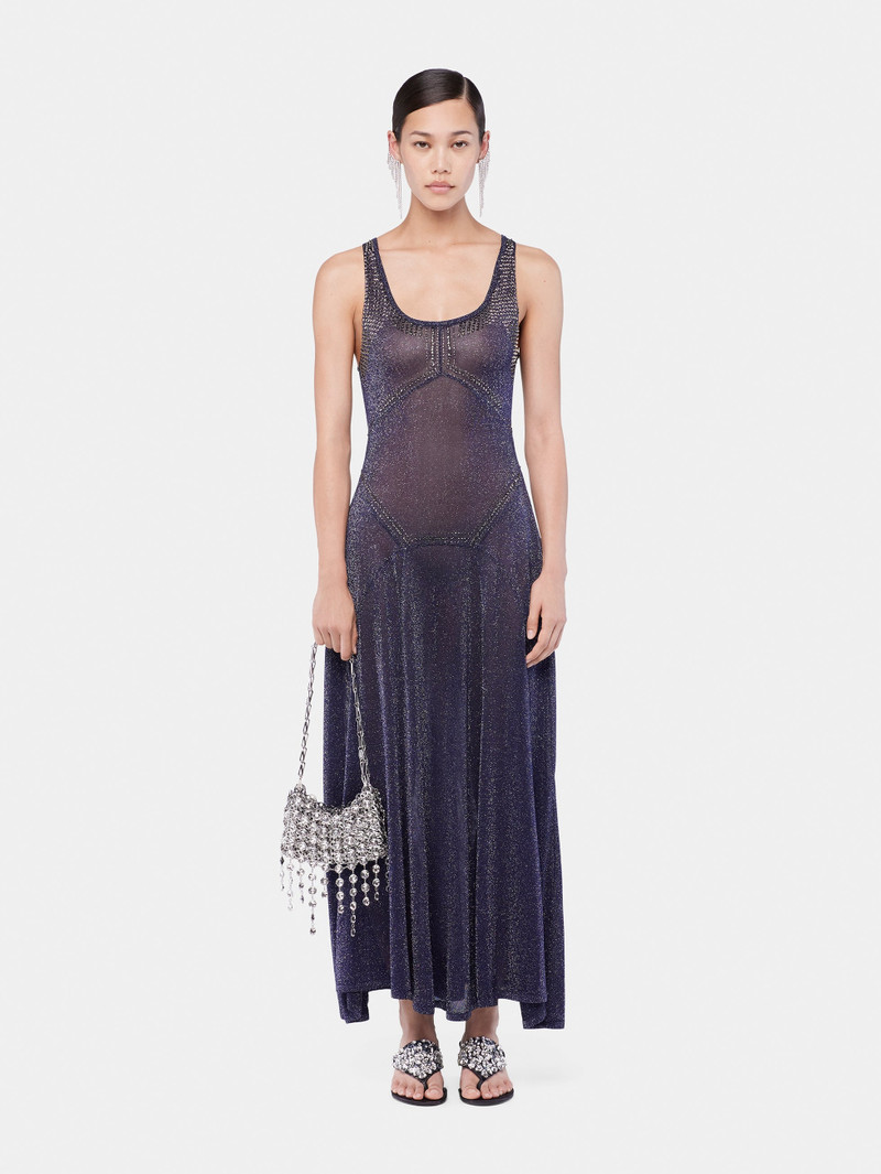FLARED KNIT DRESS WITH HOTFIX DETAILS 1