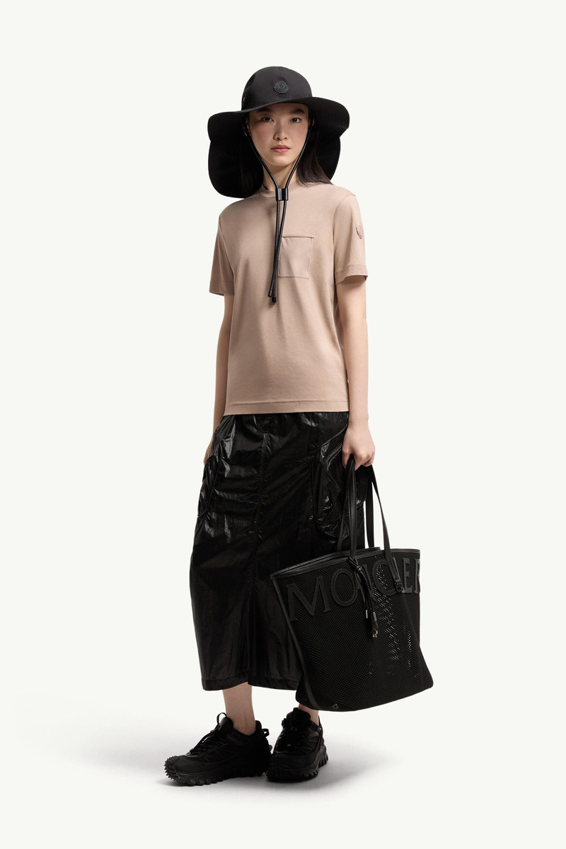 Moncler Cotton Jersey T-Shirt with Pleated Pocket outlook