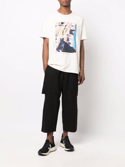 Stone Island Shadow Project cropped drawstring-waist trousers outlook