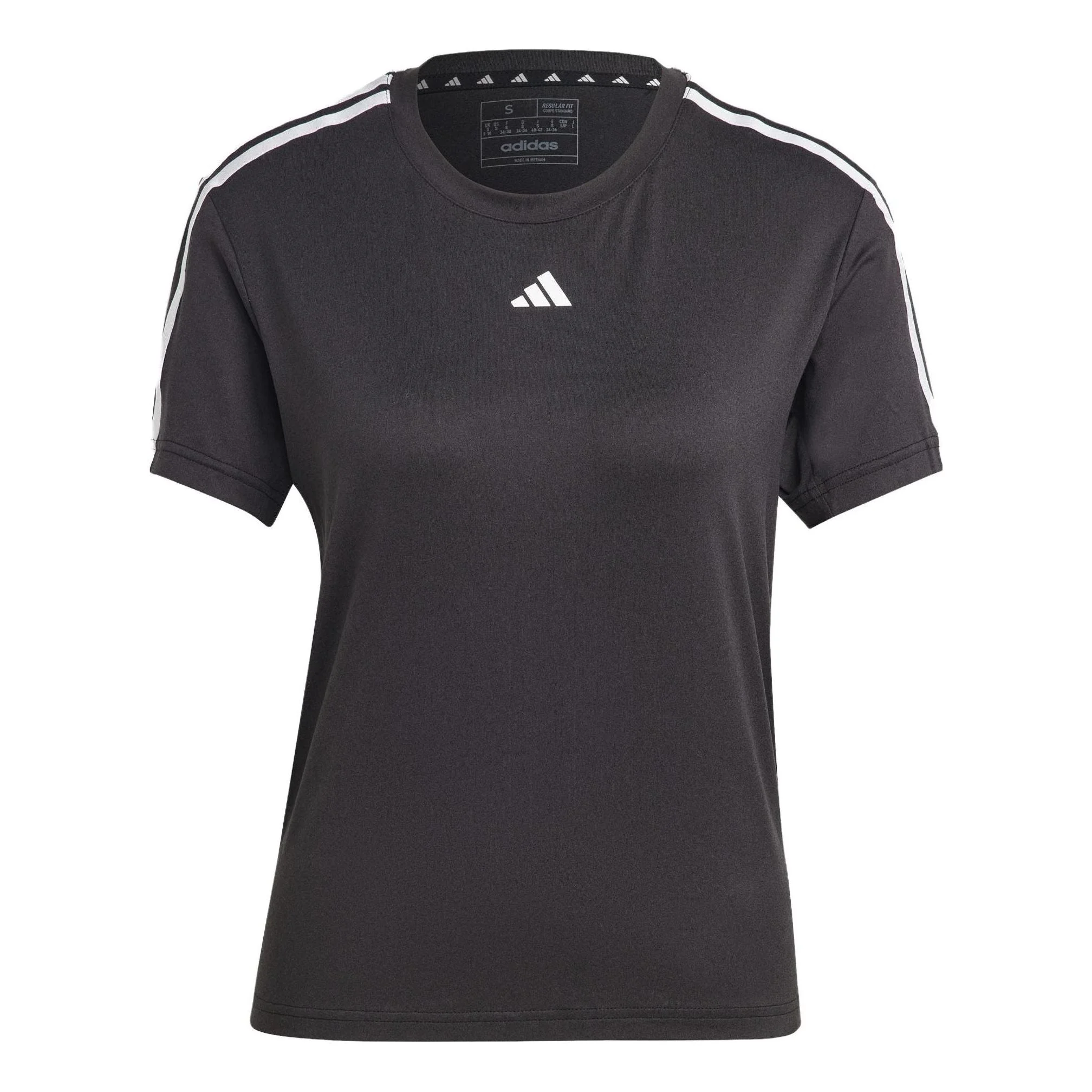 (WMNS) adidas AEROREADY Train Essentials 3-Stripes T-Shirt Asia Sizing 'Black White' IC5039 - 1