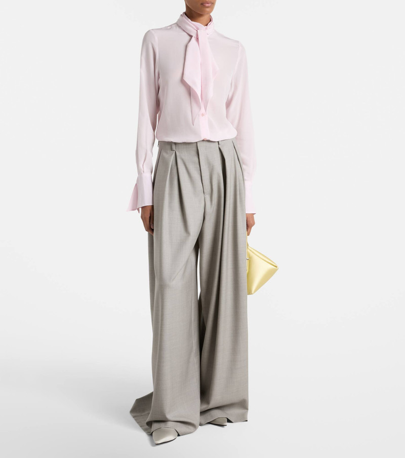 JIMMY CHOO Love satin ballet flats outlook