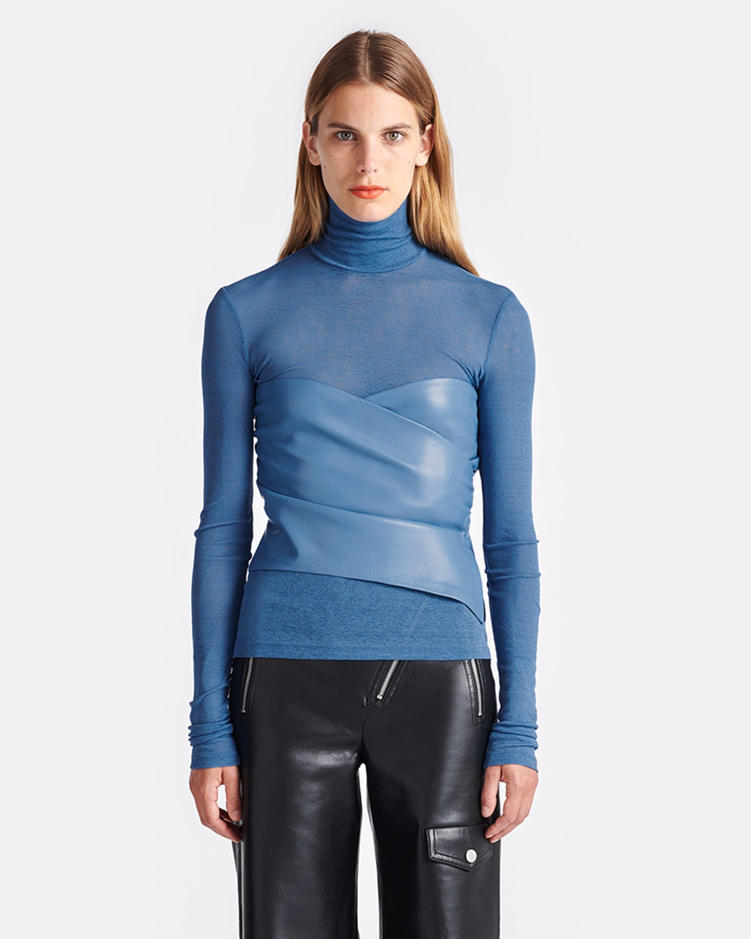 Mesh Jersey And Okobor™ Alt-Leather Top - 2