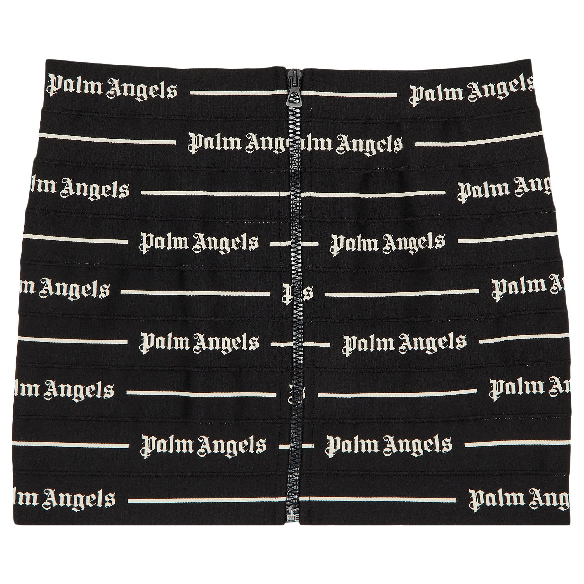 Palm Angels Classic Logo Tape Mini Skirt 'Black/Off White' - 2