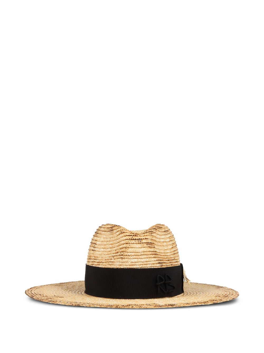 wheat-embellished raffia fedora hat - 2