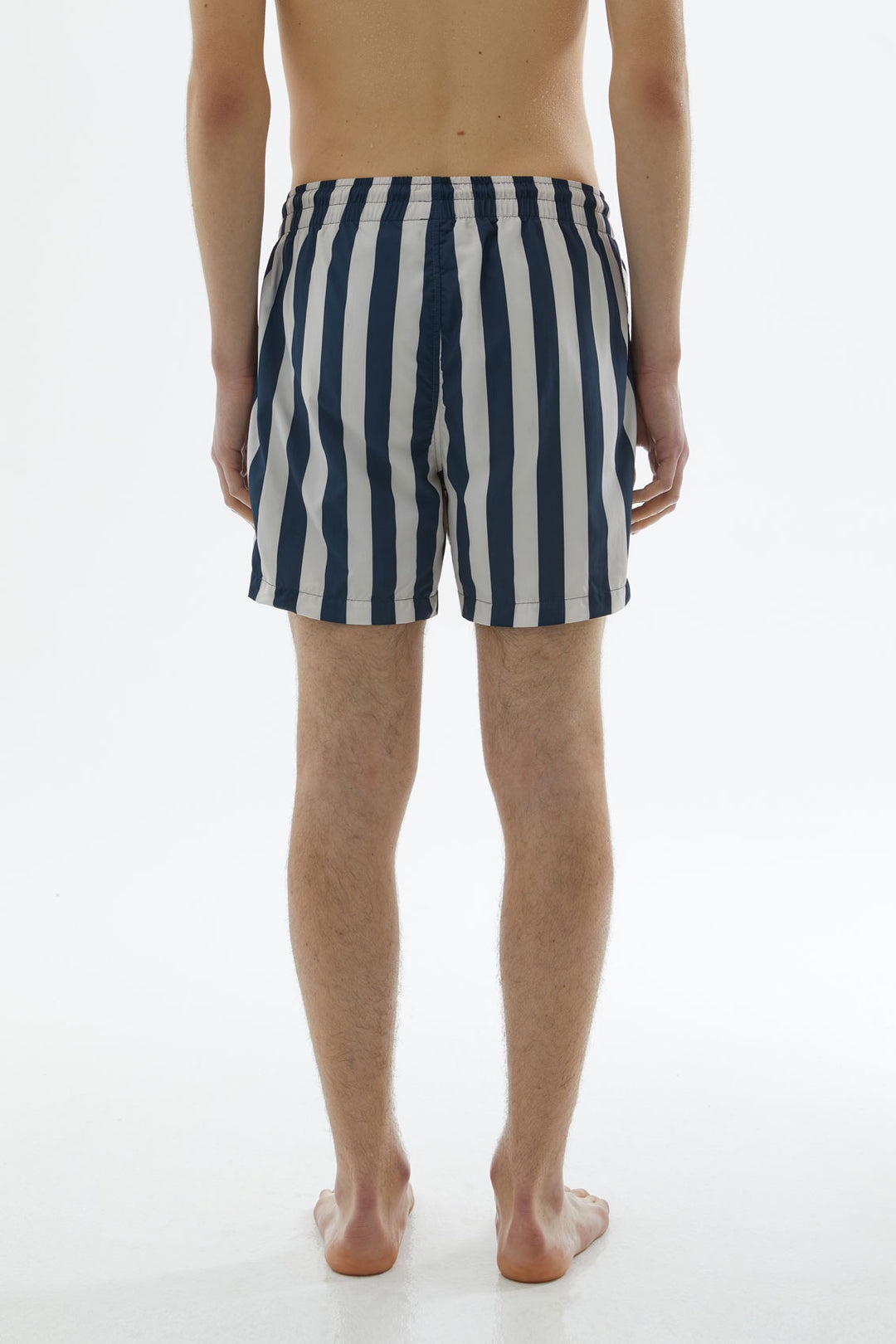 BLUE & WHITE STRIPED SWIMSHORTS - 6