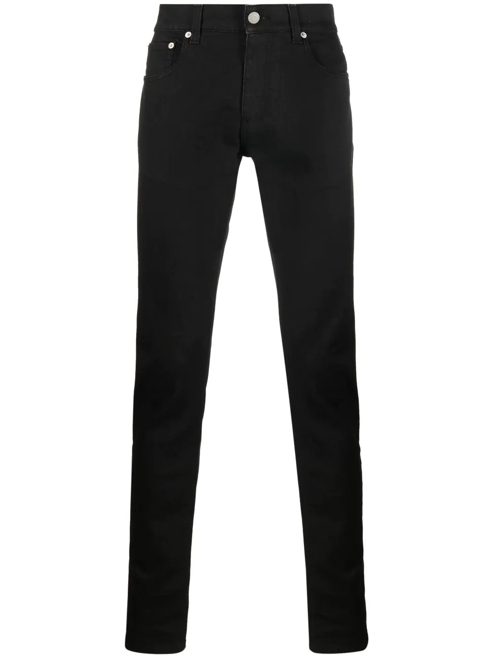 low-rise straight-leg trousers - 1