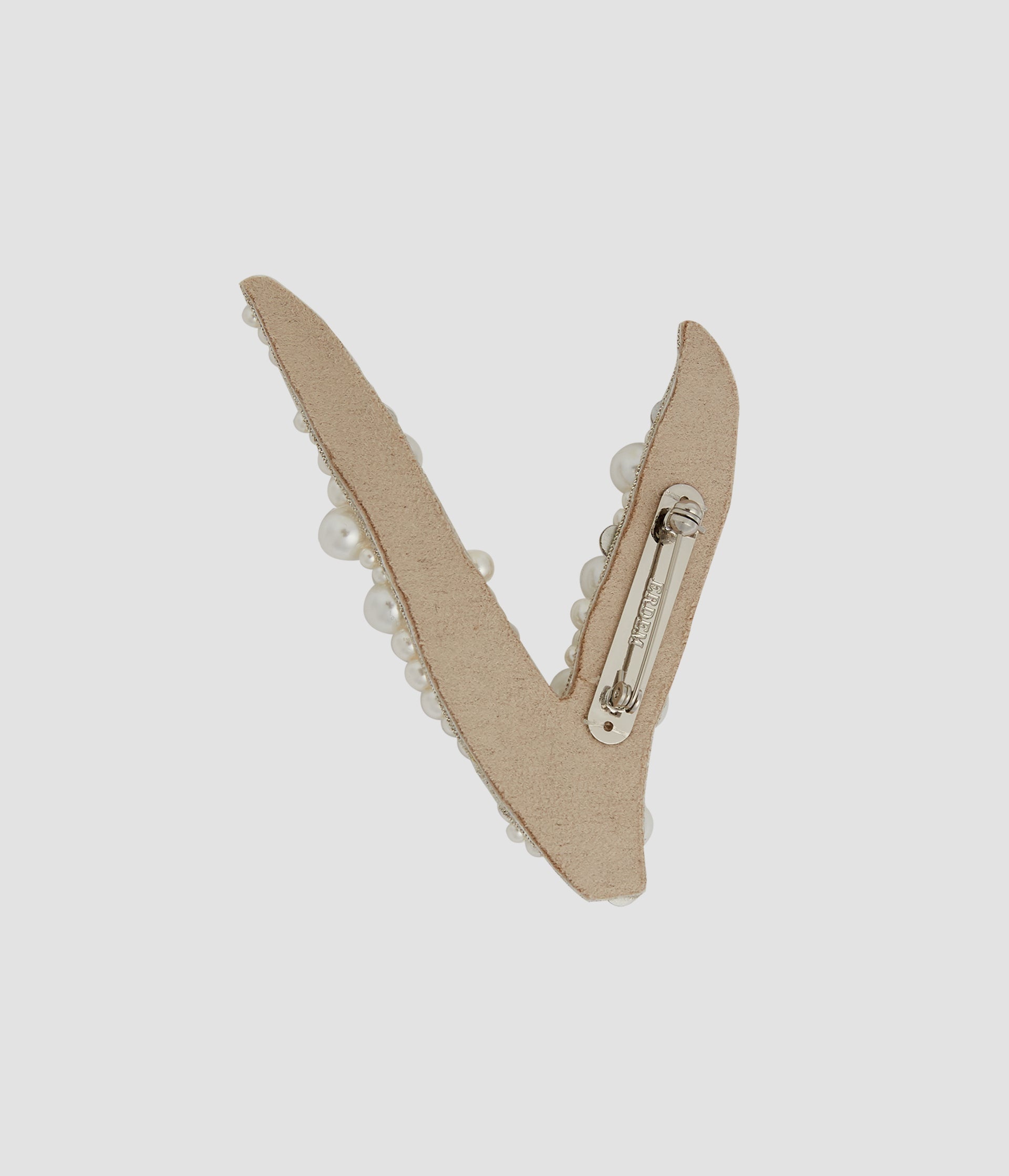 PEARL ALPHABET BROOCH V - 3