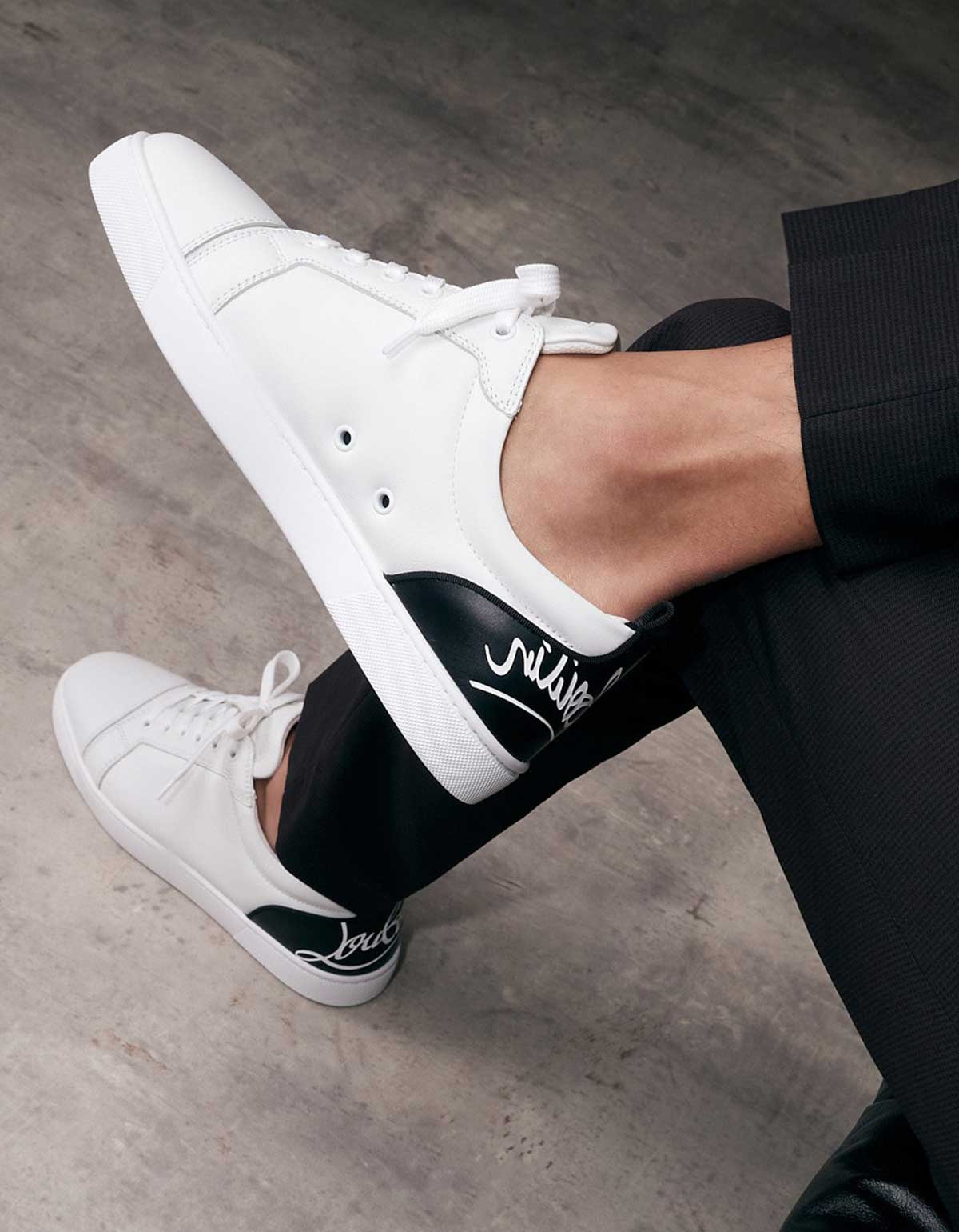 Christian Louboutin Fun Louis Junior White Trainers - 6