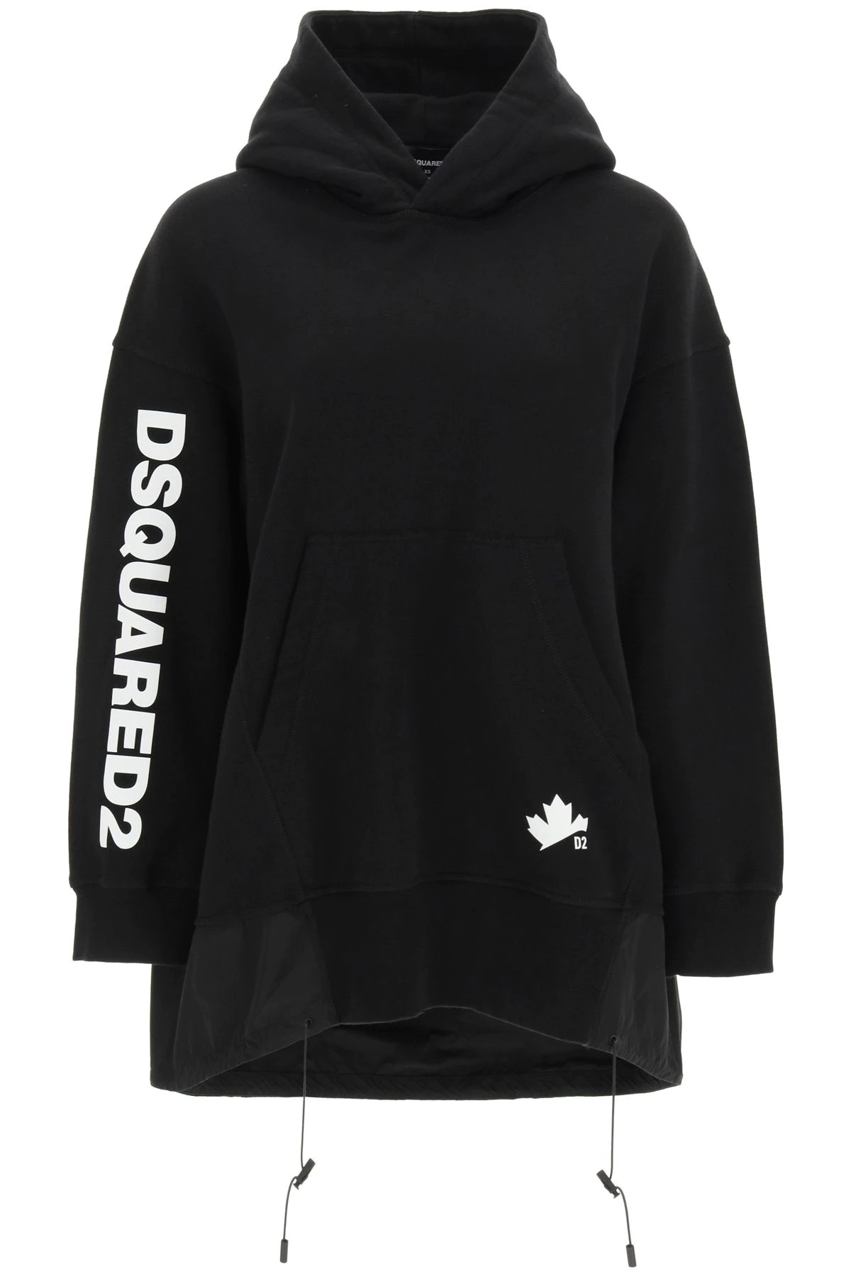 OVERSIZED SWEATSHIRT WITH NYLON INSERT - 1