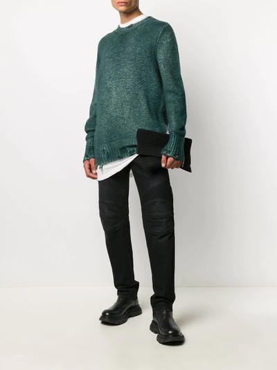 Avant Toi distressed ribbed knit jumper outlook