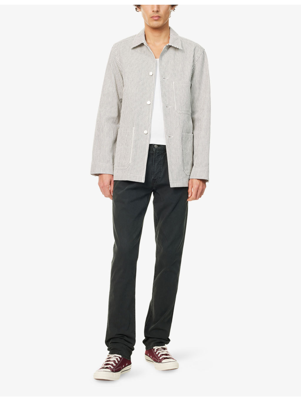 Gage Straight-Leg Stretch-Cotton Jeans - 2