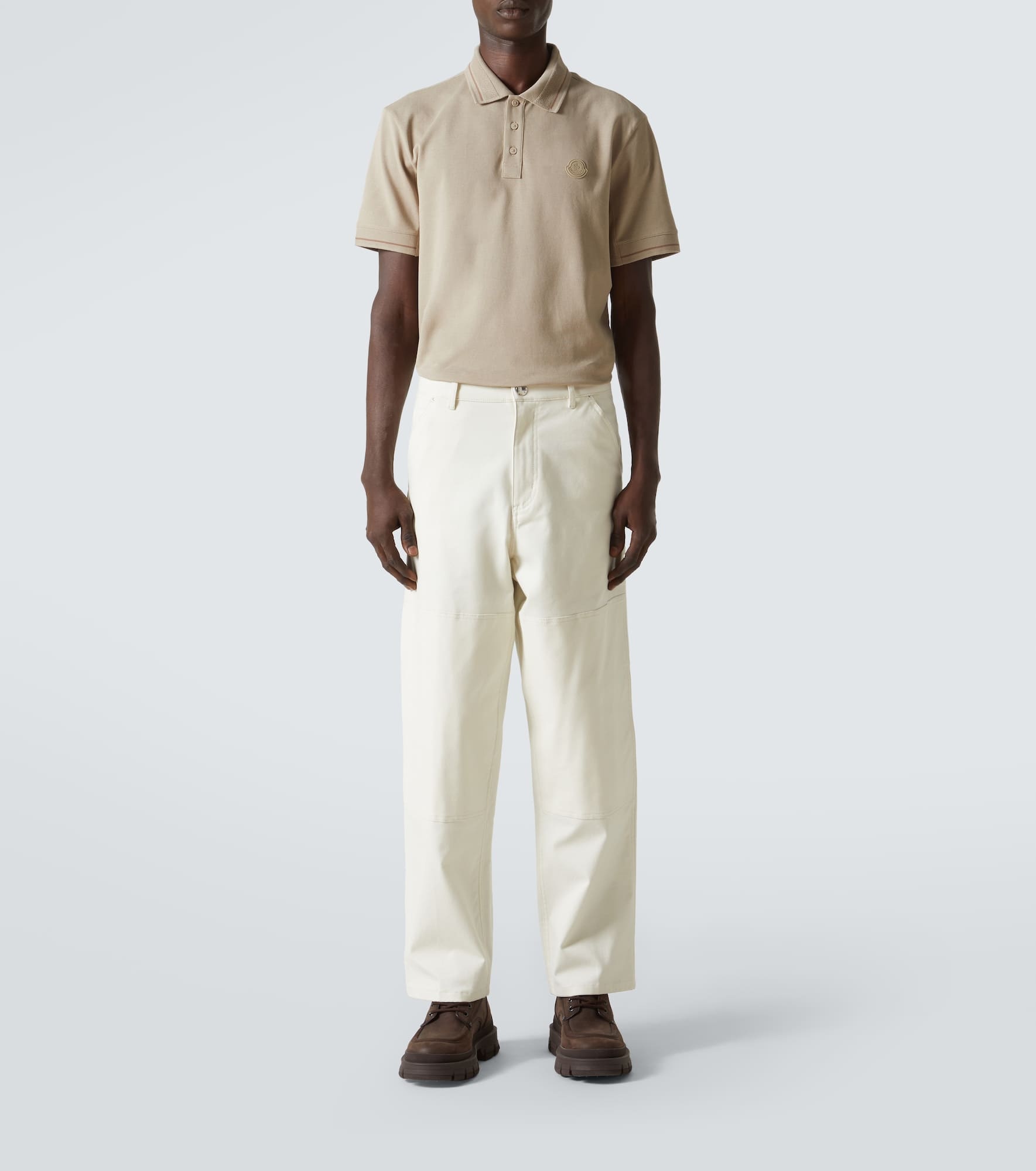 Logo cotton piqué polo shirt - 2