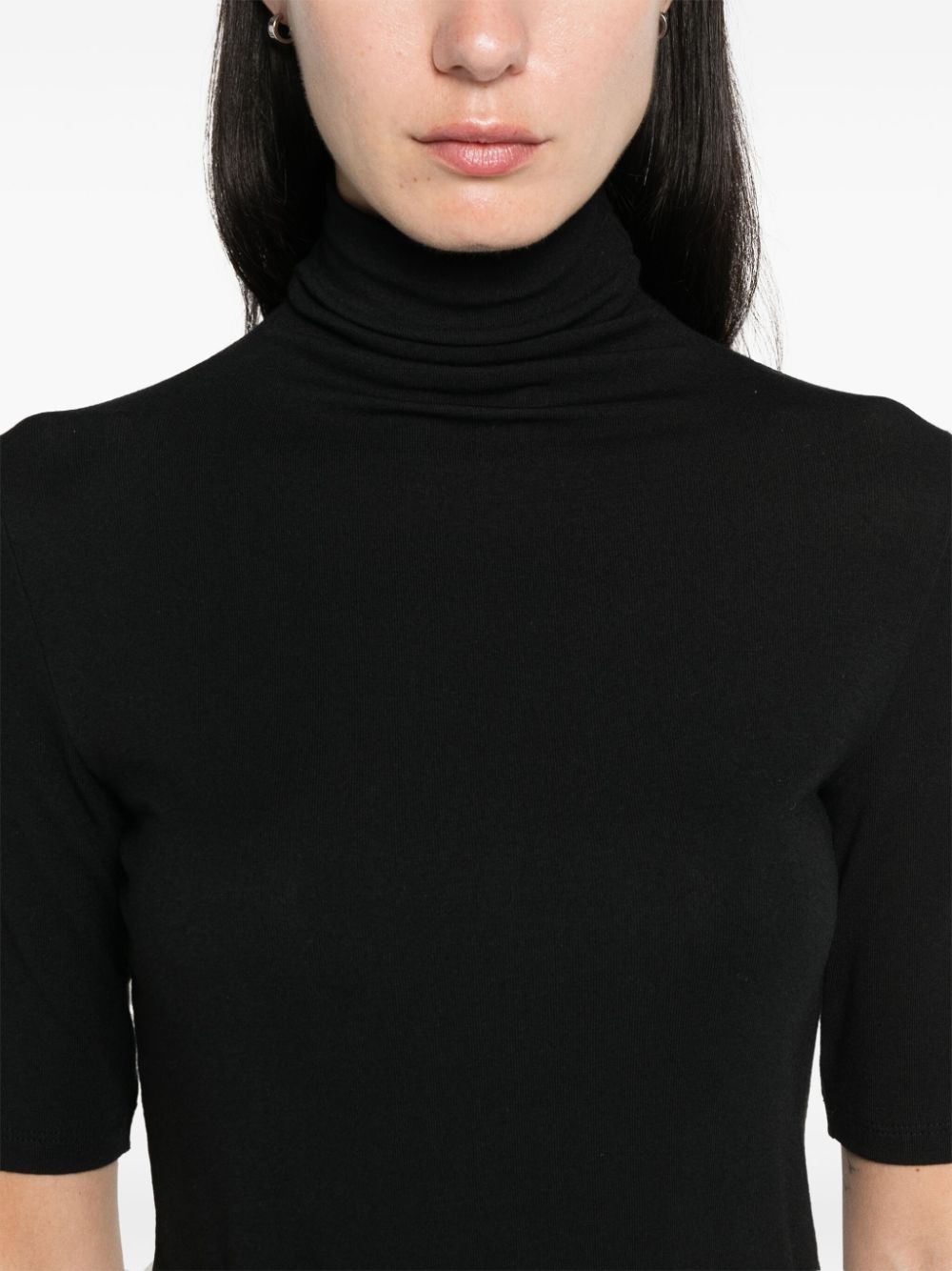 elbow-Sleeve roll-neck top - 5