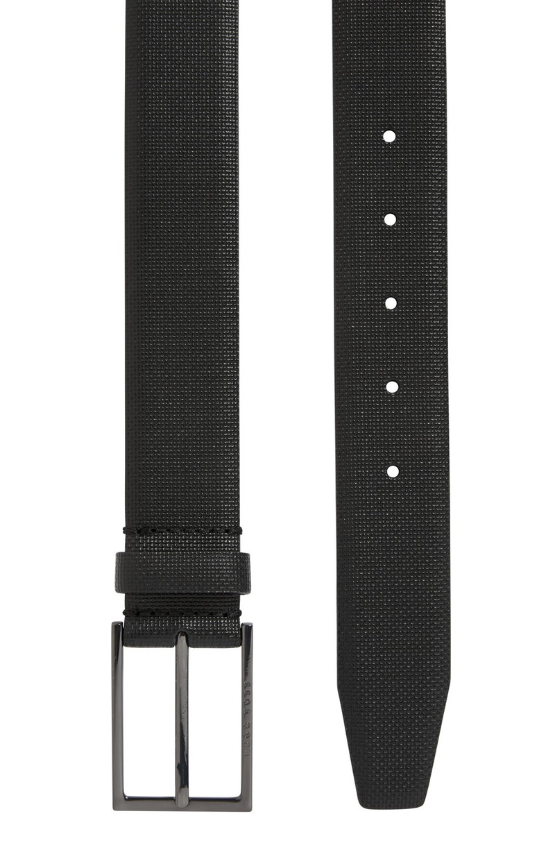 로고 BUCKLE로 ITALIAN LEATHER에 있는 인쇄된 벨트 7