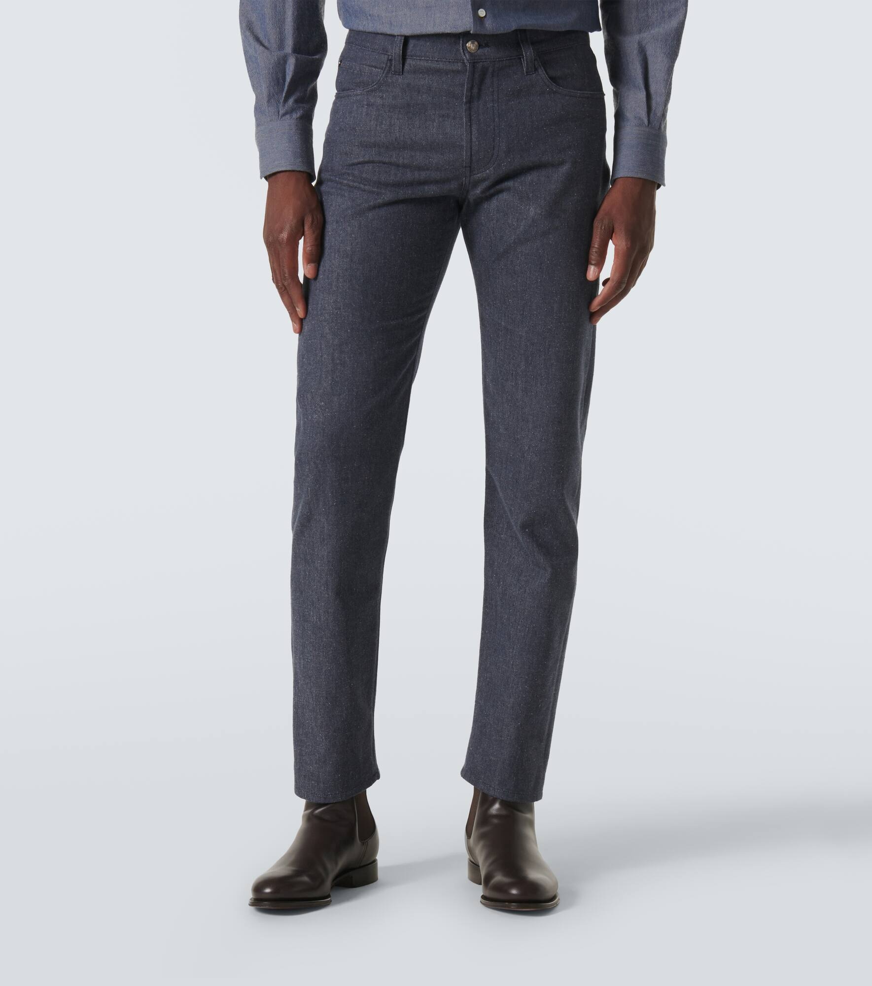 Mid-rise straight jeans - 3