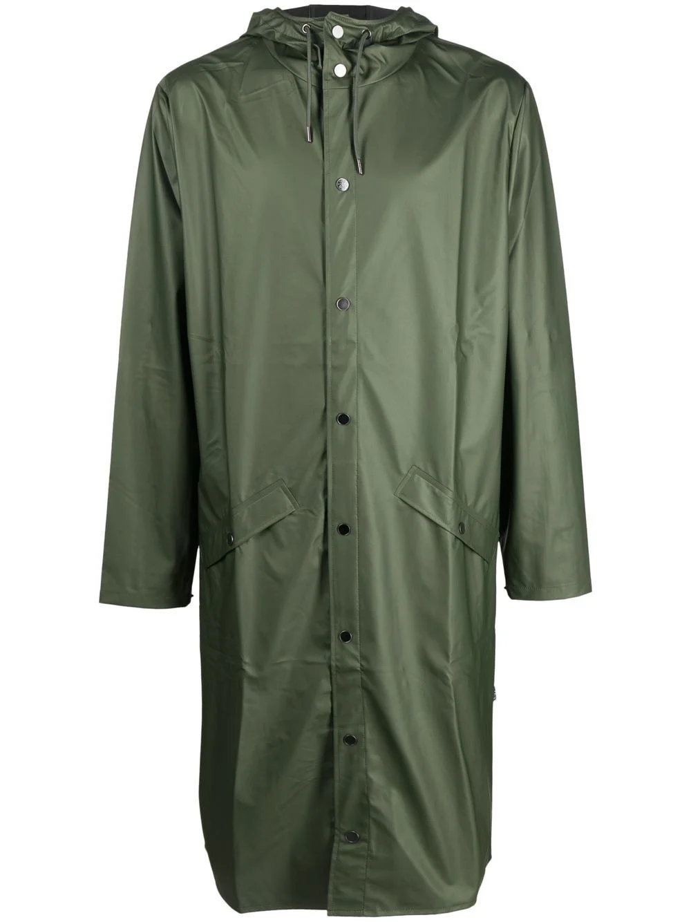 drawstring hood raincoat - 1