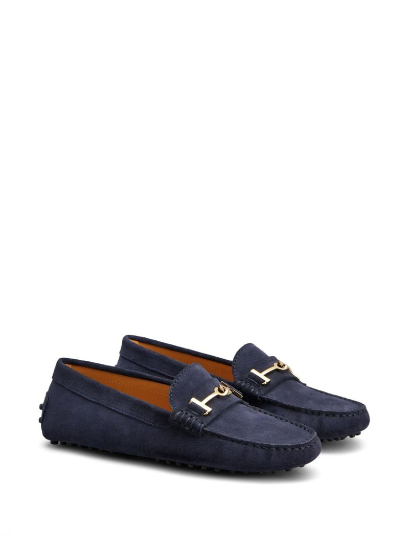 Tod's Gommino embellished suede loafers outlook