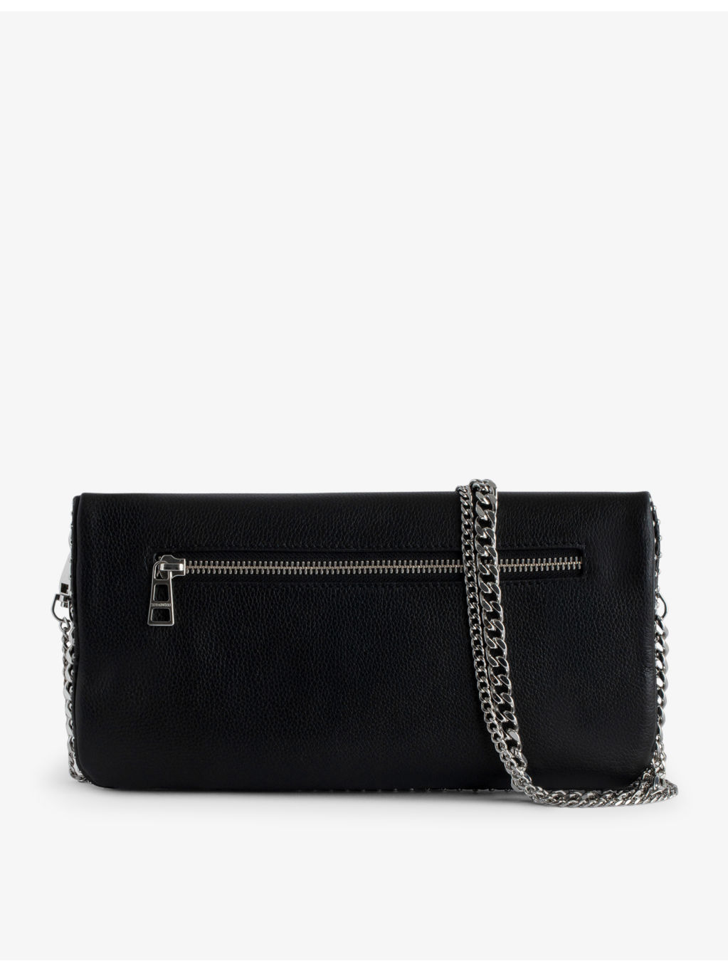 Rock studded leather clutch - 3