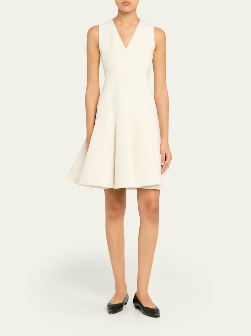 AKRIS Techno Neoprene Fit-and-Flare Dress outlook