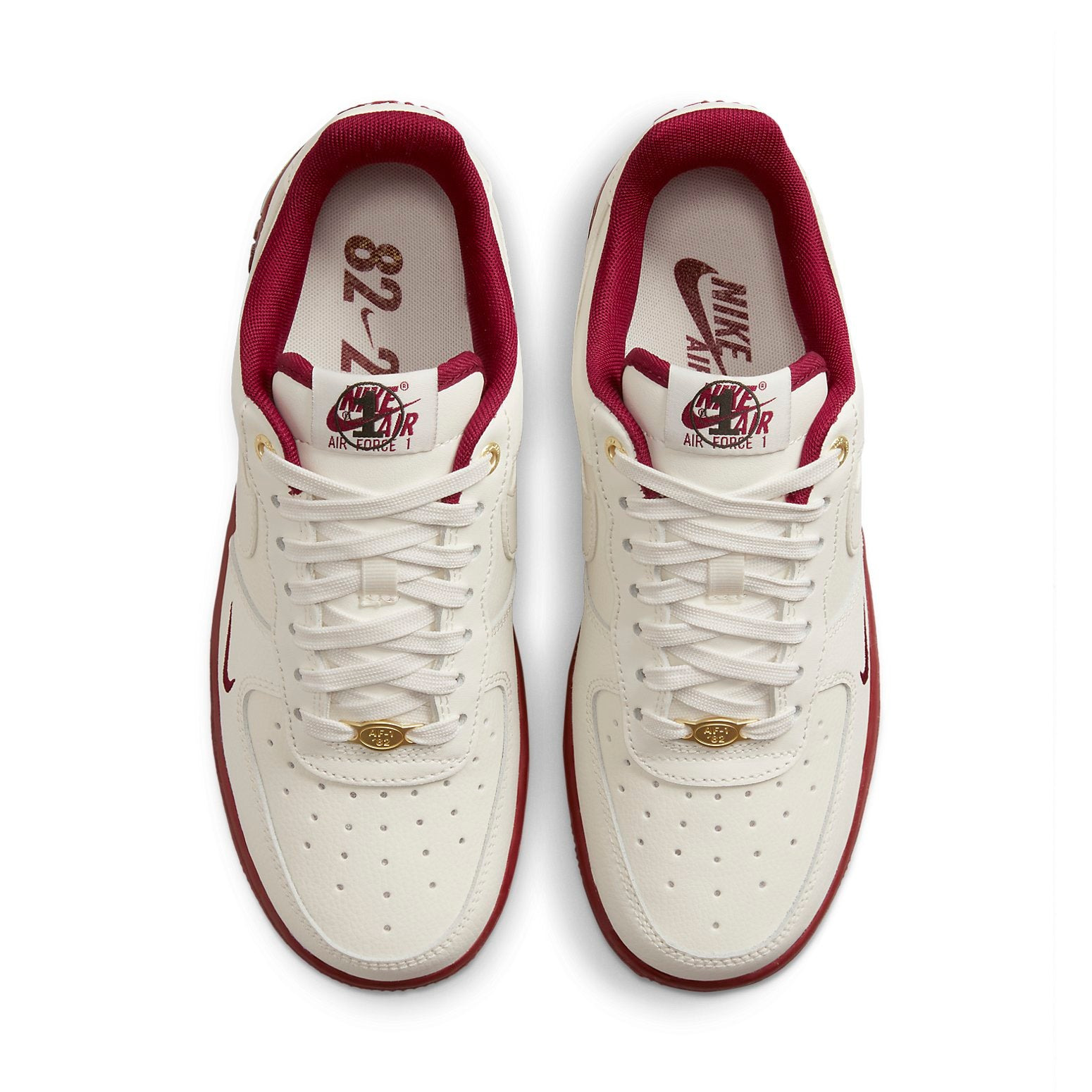 (WMNS) Nike Air Force 1 '07 SE '40th Anniversary - Sail Team Red' DQ7582-100 - 4