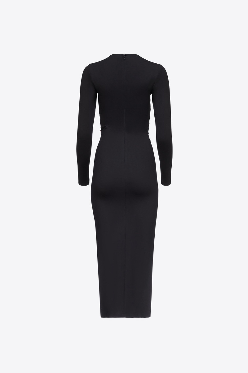 AREA CLAW CUTOUT MIDI DRESS - 2304D21184-BLACK | REVERSIBLE