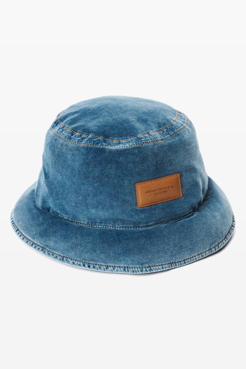 Alexander Wang down bucket hat in cotton velvet outlook