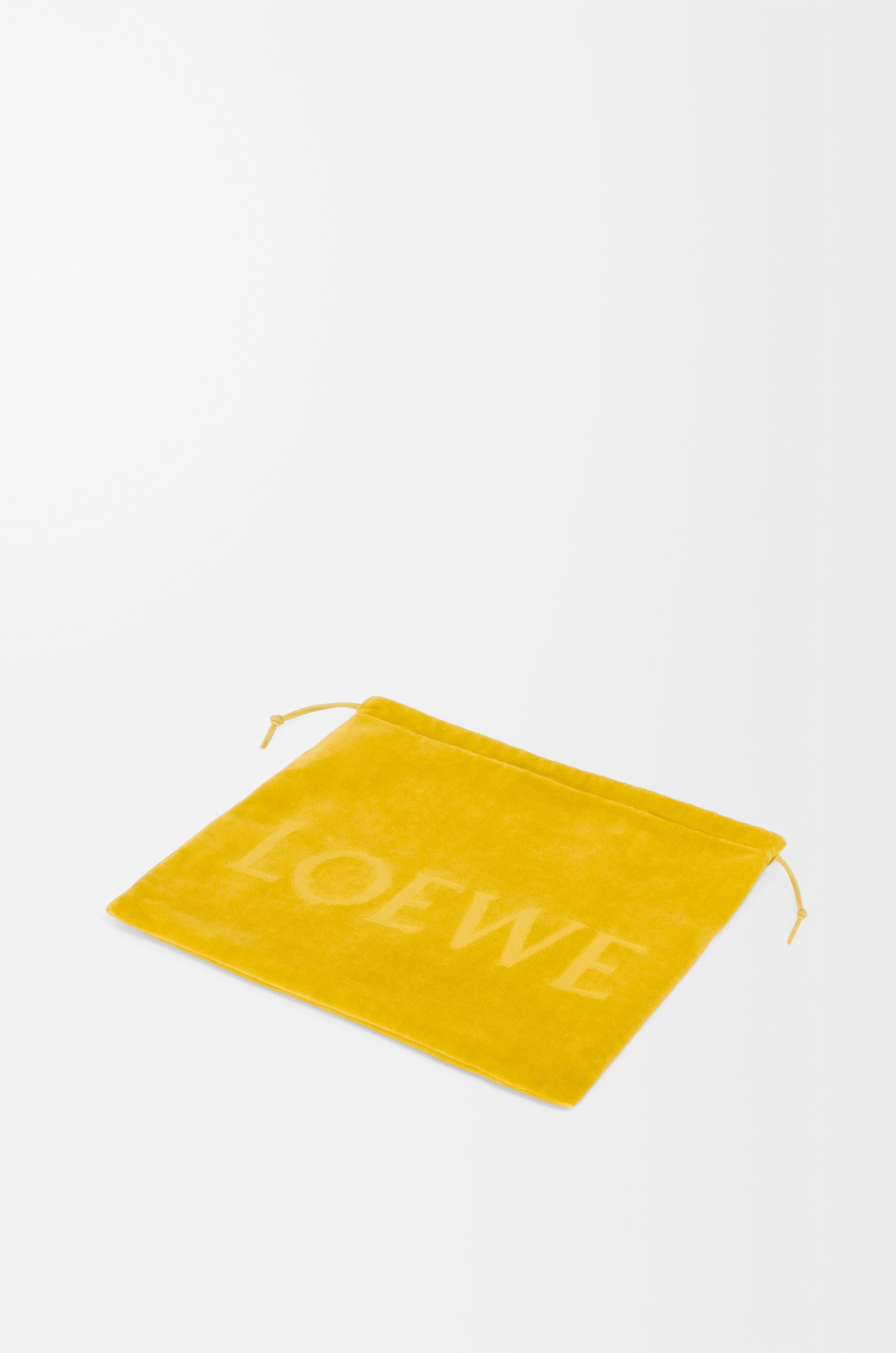 Medium Drawstring pouch in terrycloth - 3