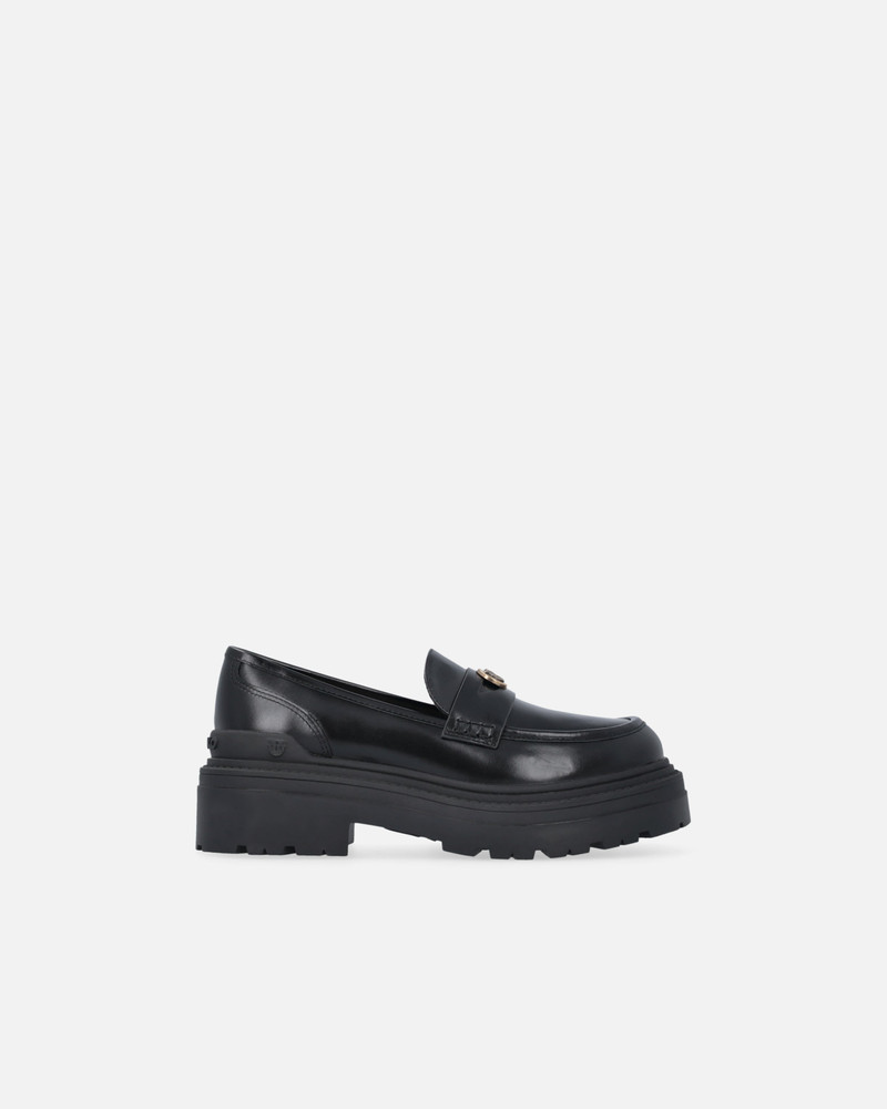 LEATHER MOCCASINS WITH LOVE BIRDS LOGO 1