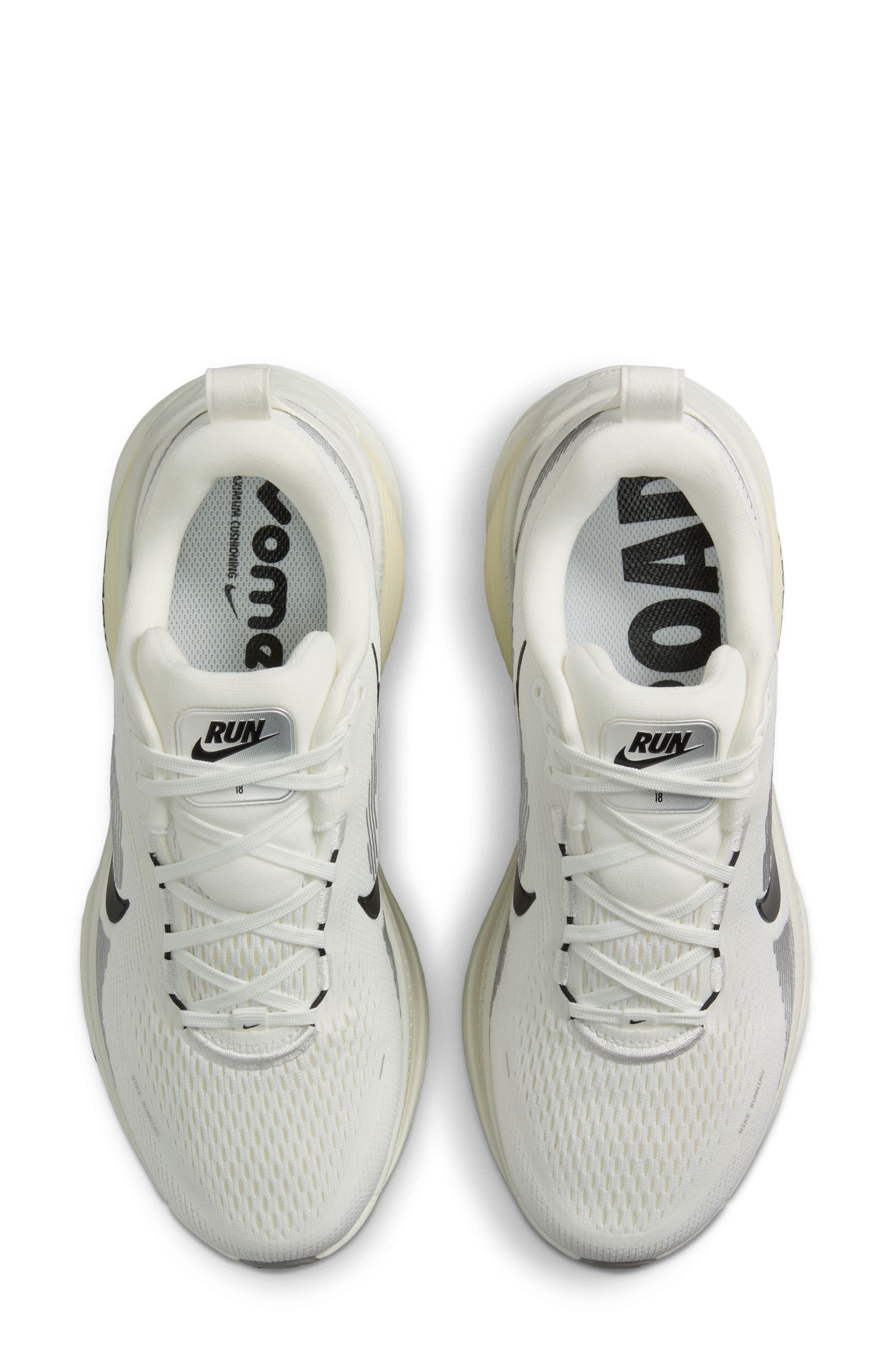 Nike Vomero 18 Running Shoe in White/Black/Coconut at Nordstrom - 4