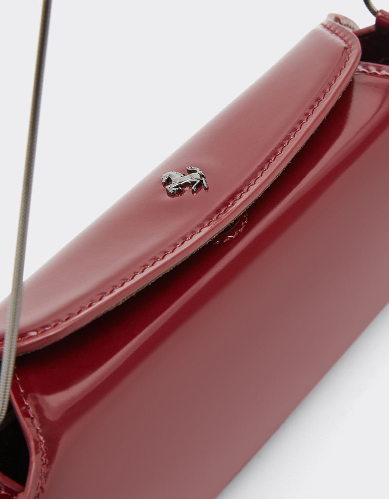 Ferrari Dino leather wallet with shoulder strap 5
