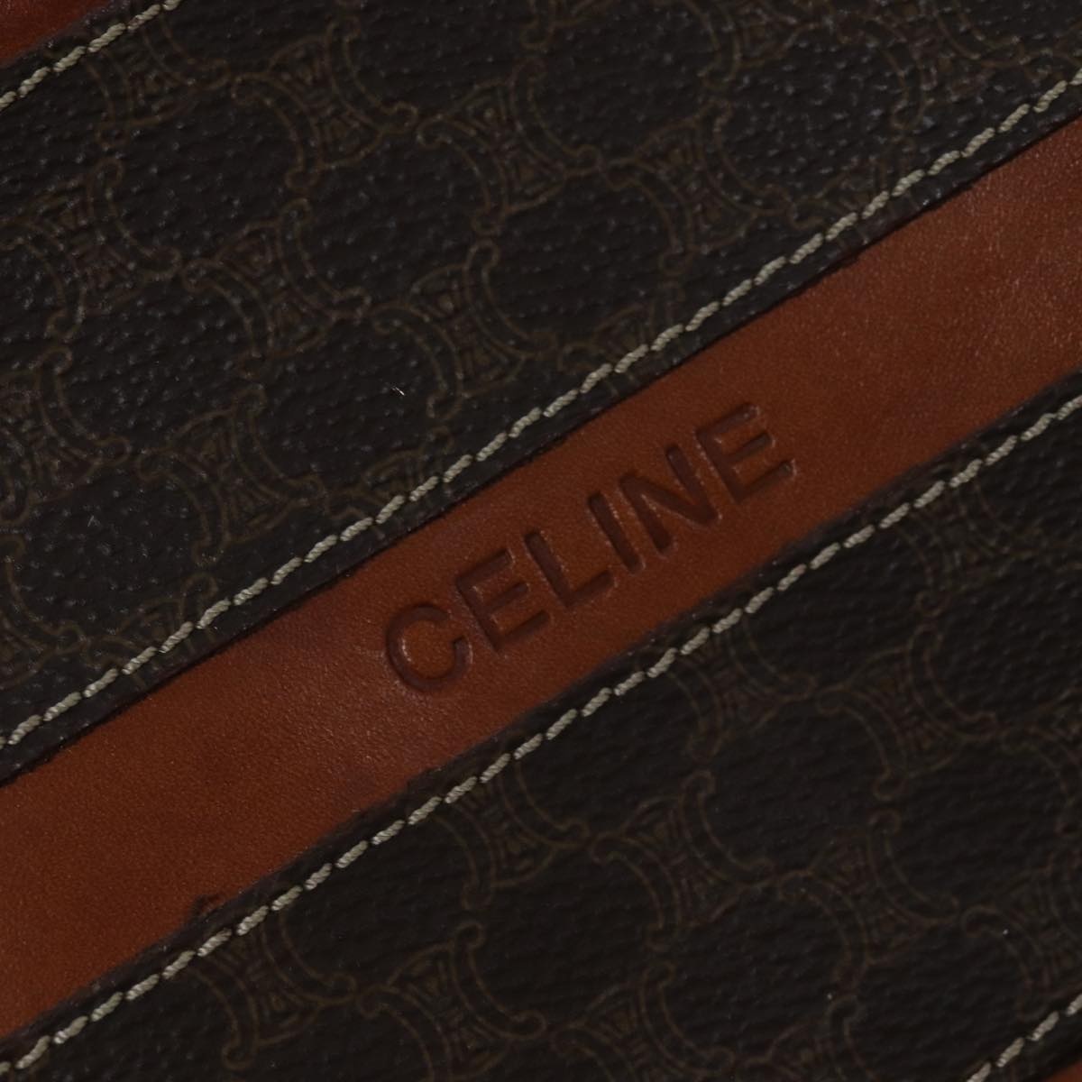 CELINE Macadam Canvas Backpack Pvc Brown - 15