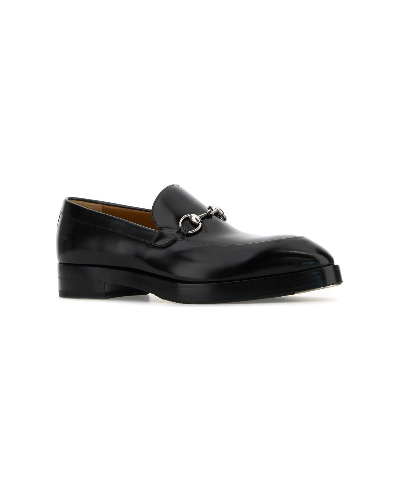 Black Leather Loafers - 2