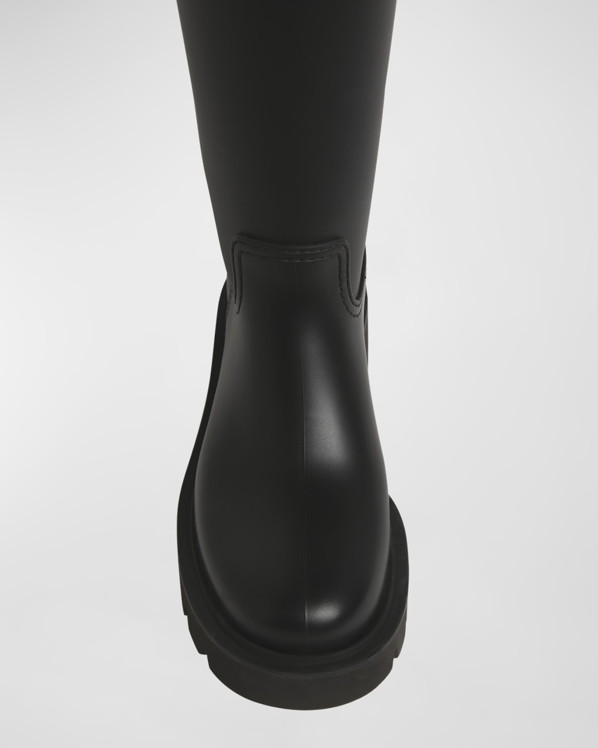 Moncler Kickstream Leather Tall Rain Boots | neimanmarcus