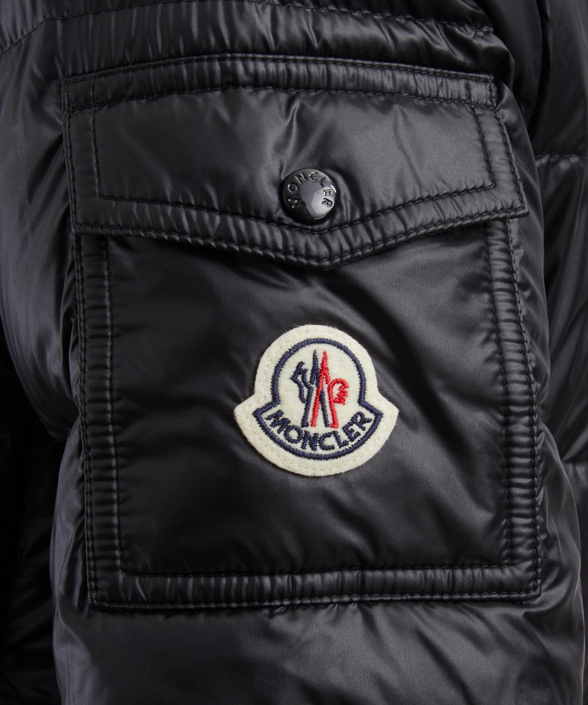 Black Gles Hooded Short Down Jacket - 5