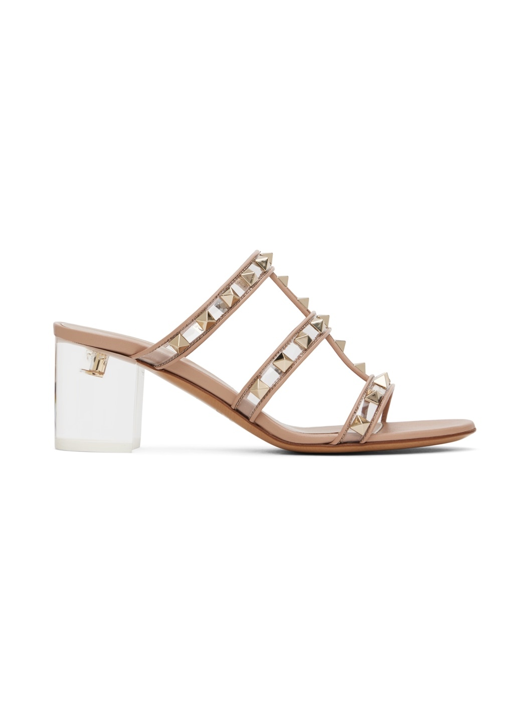 Pink Rockstud Sandals - 1