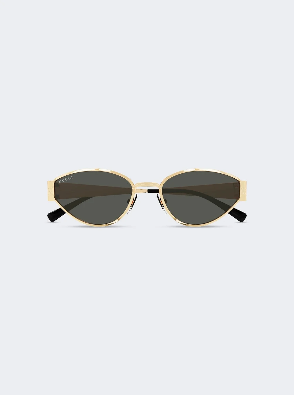 Geometric Metal Sunglasses Shiny Endura Gold - 1