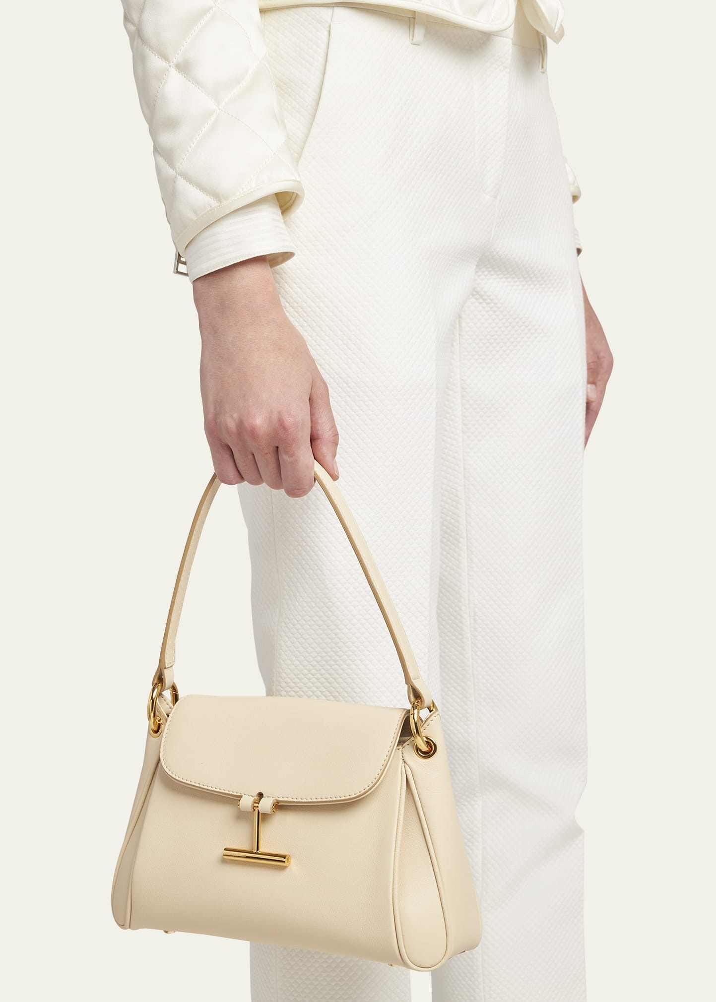 Tara Small Shoulder Bag in Grain Leather - 2