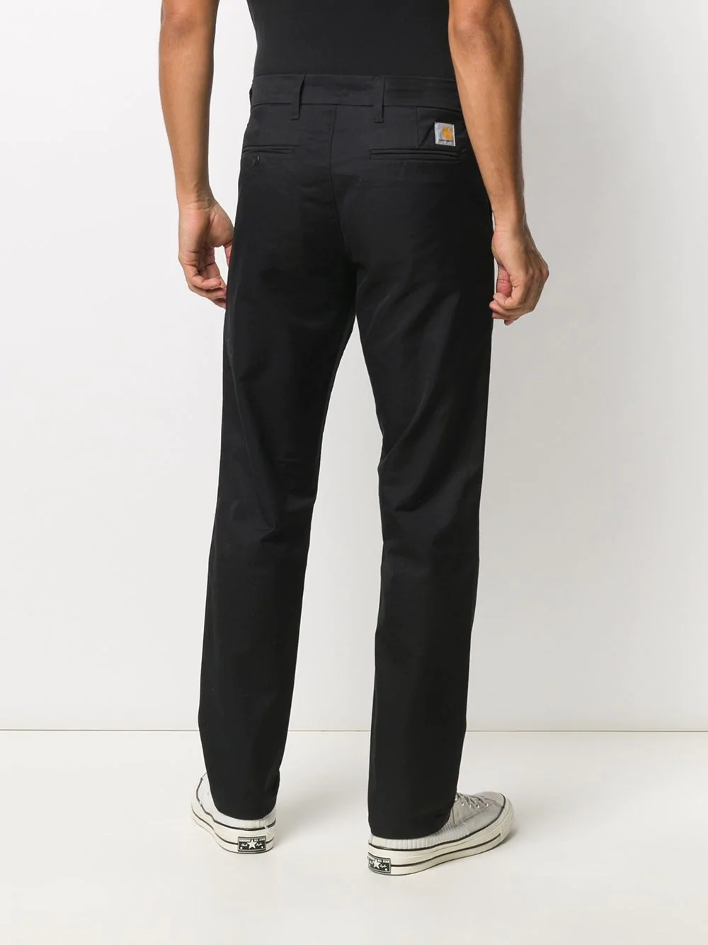 black straight leg chinos - 4