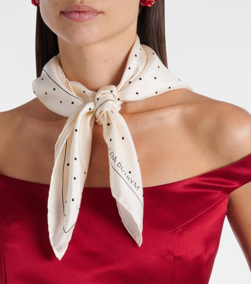 MAGDA BUTRYM Polka-dot silk scarf outlook