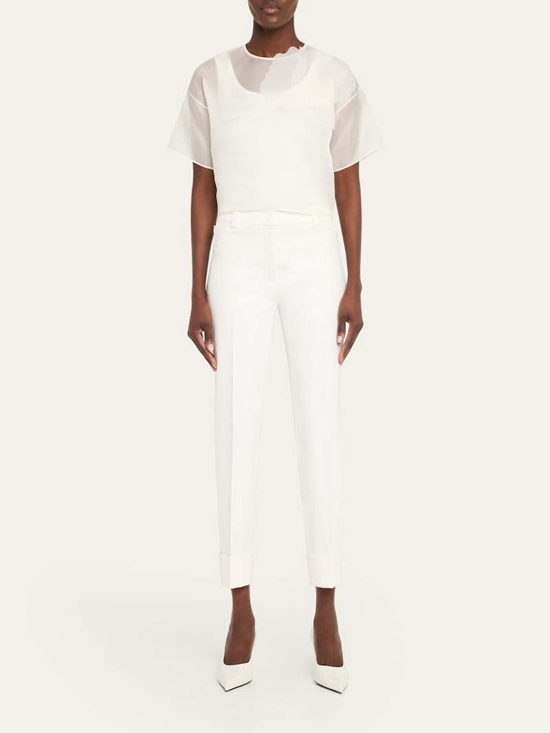 AKRIS 3D Anemone Silk Organza Blouse outlook