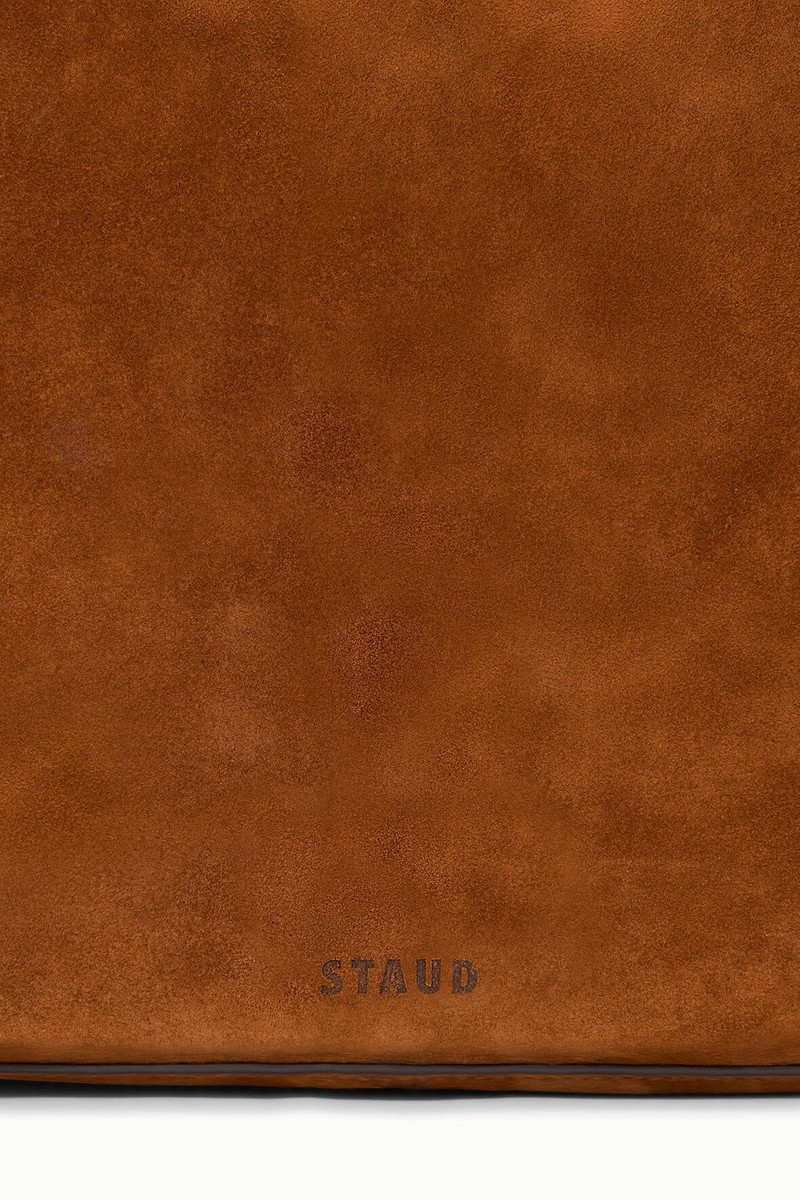 STAUD HARLOW MEDIUM BAG TABAC SUEDE 5