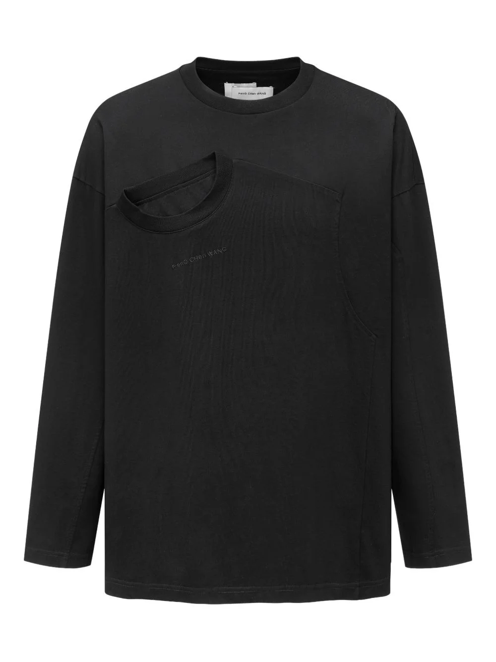 cutout long-sleeve T-shirt - 1