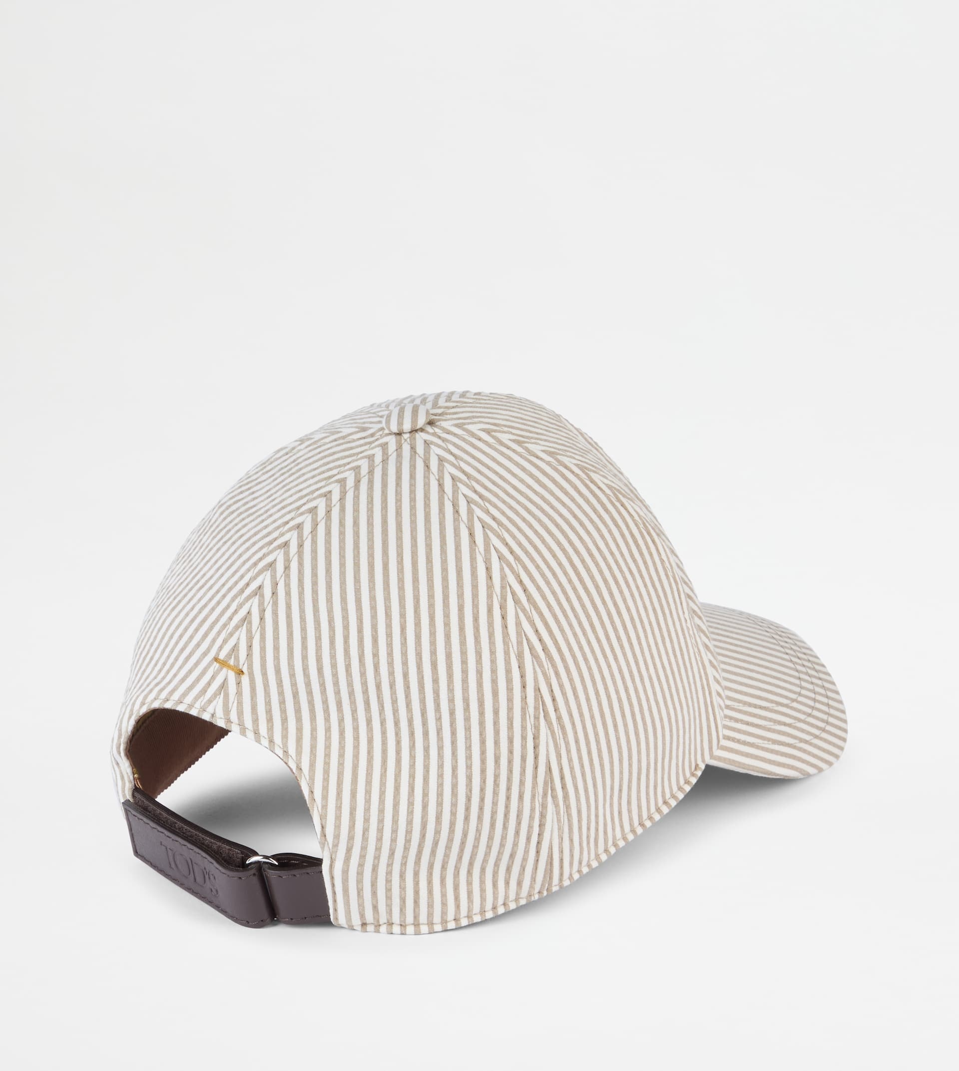 BASEBALL CAP IN SEERSUCKER COTTON - BEIGE - 3