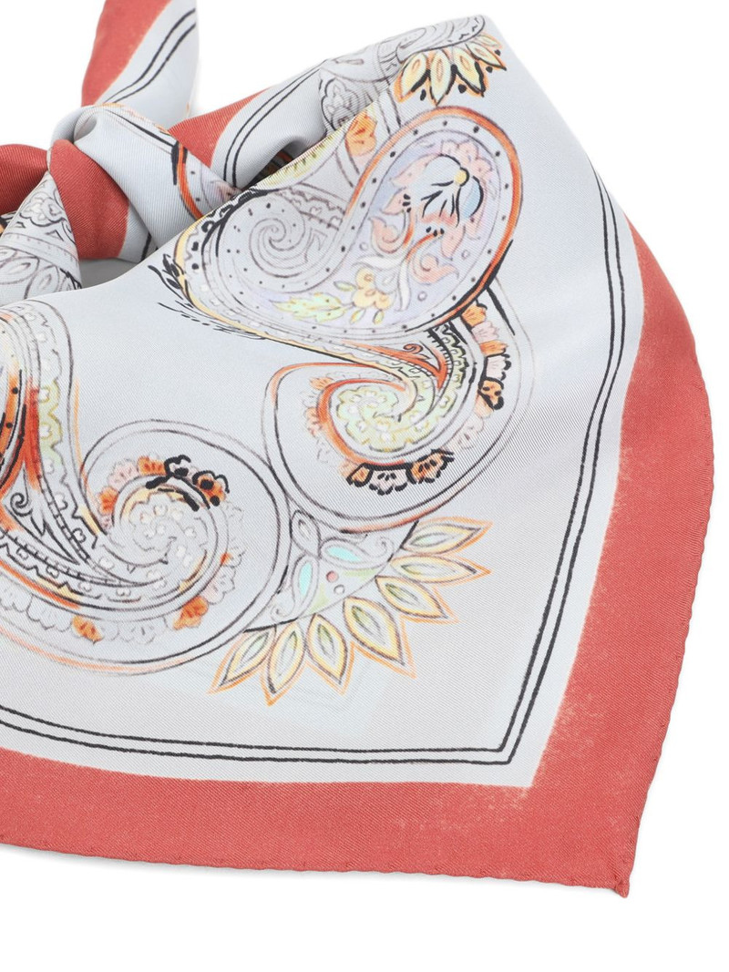 Etro paisley-print border-detail scarf outlook