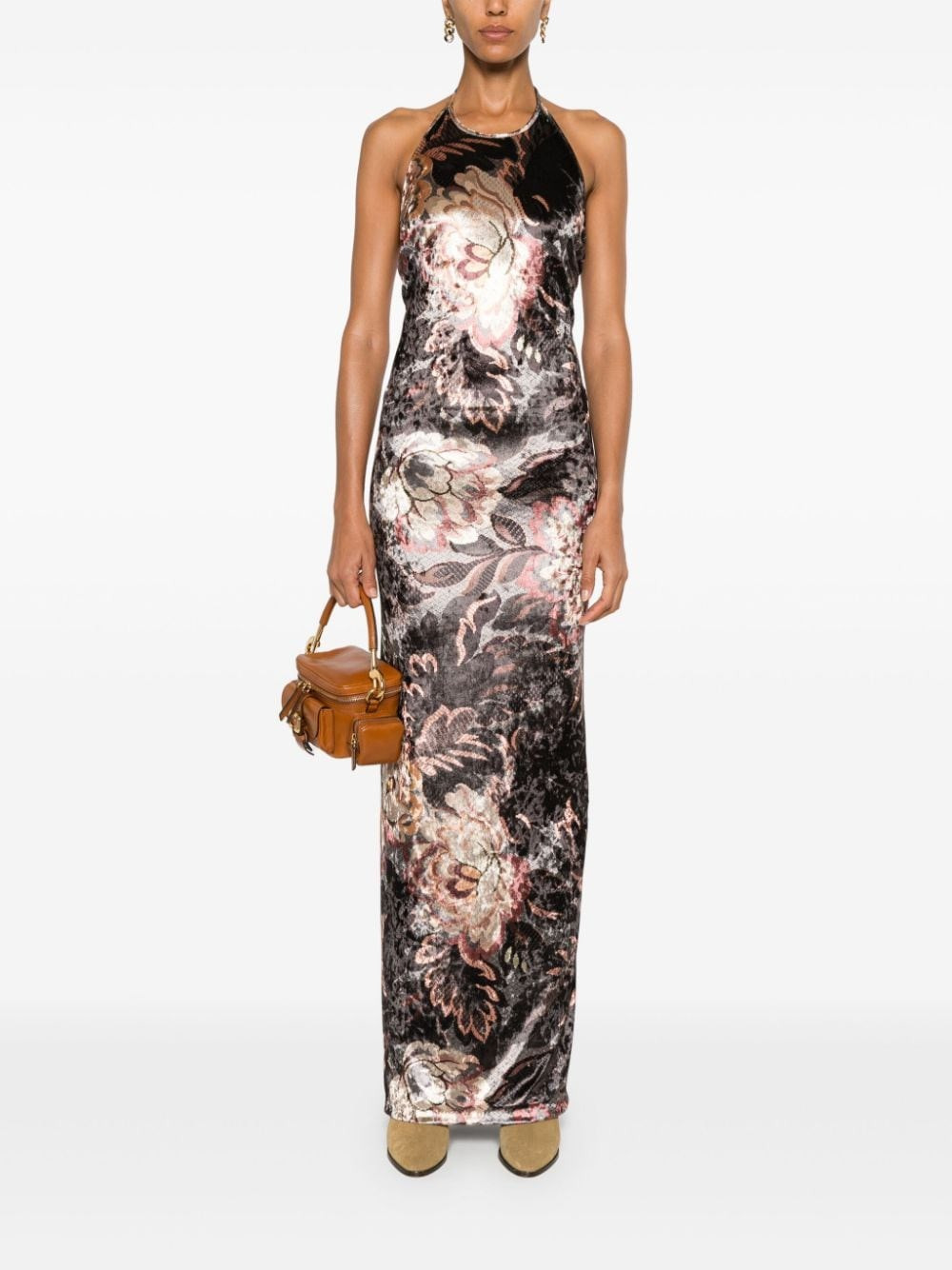 Printed long dress - 4