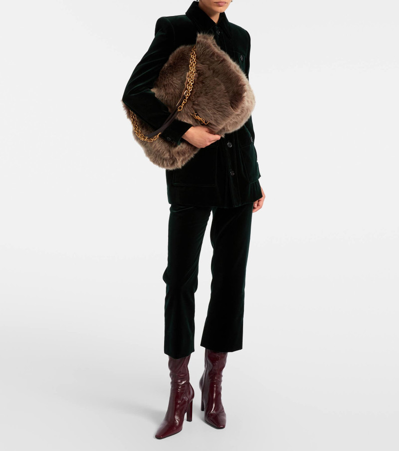 SAINT LAURENT Jamie 4.3 Large shearling shoulder bag outlook