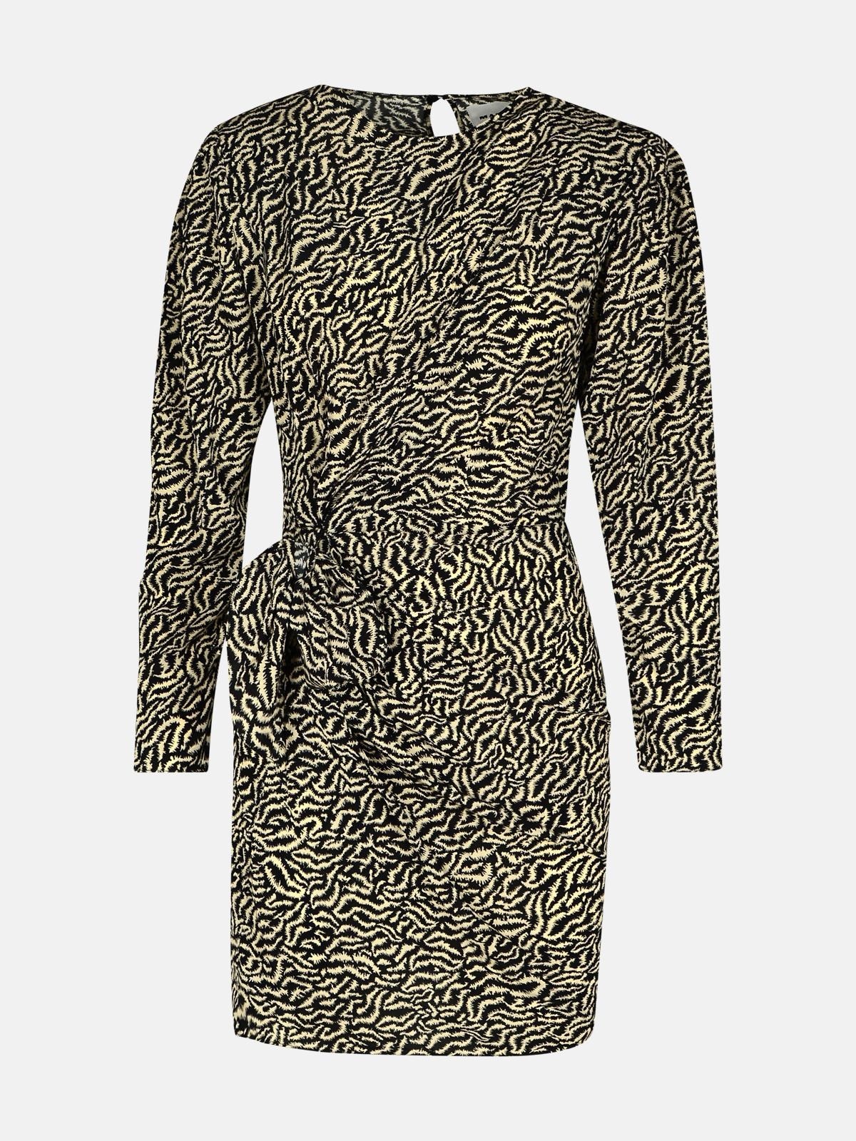'DULCE' BEIGE VISCOSE DRESS - 1